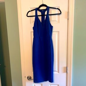 Lulus blue bodycon midi dress